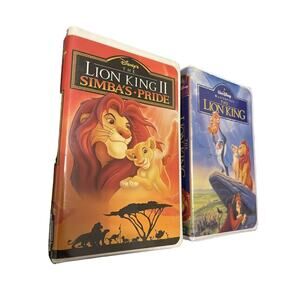 Walt Disney masterpiece The Lion King VHS/The Lion King II Simba’s pride VHS